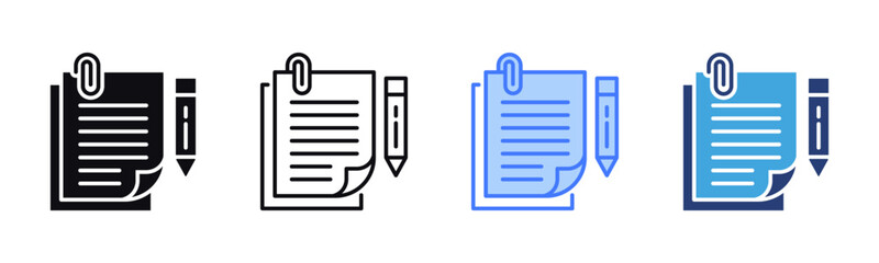 Poster - Memo icon sheet multiple style collection