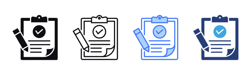 Poster - Accountability icon sheet multiple style collection