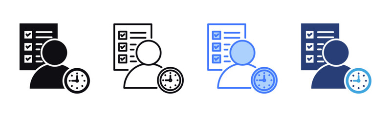 Poster - Self Discipline icon sheet multiple style collection