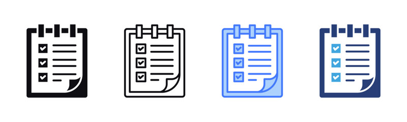 Poster - To Do List icon sheet multiple style collection