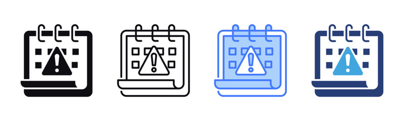 Aufkleber - Deadline icon sheet multiple style collection