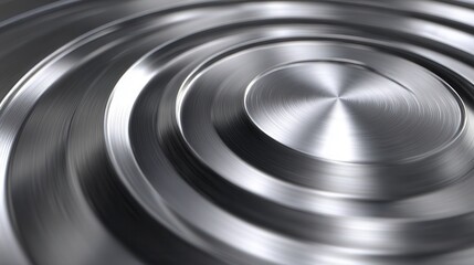 Aufkleber - A silver circle with a blurry edge