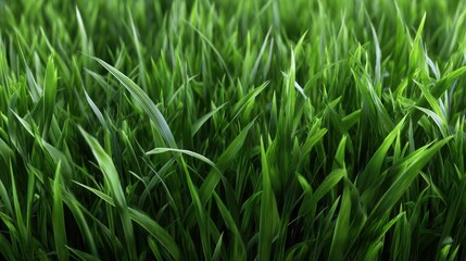Poster - A field of green grass with a few brown spots