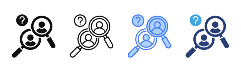 Poster - Find icon sheet multiple style collection