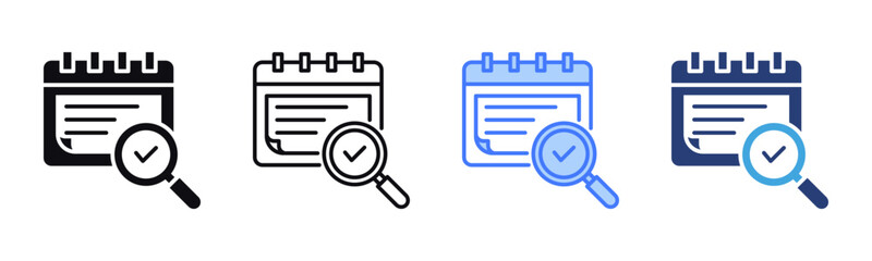 Poster - Inspection icon sheet multiple style collection
