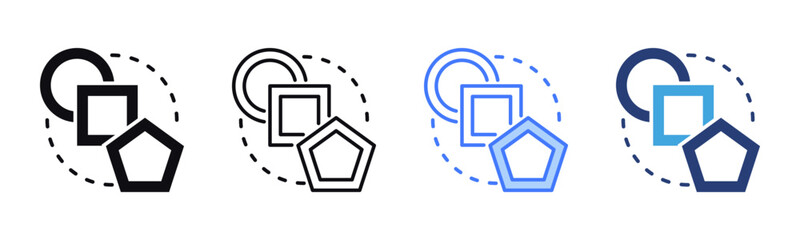 Poster - Shaping icon sheet multiple style collection