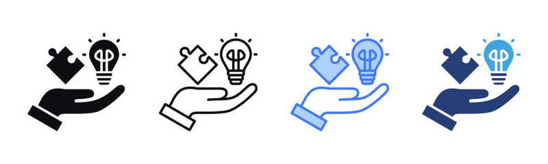 Poster - Problem Solving icon sheet multiple style collection