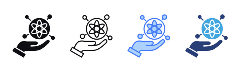 Poster - Science icon sheet multiple style collection