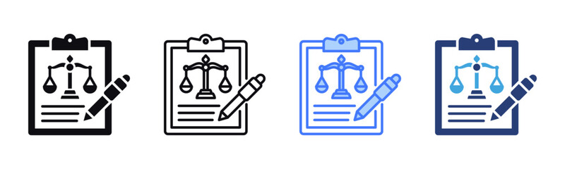 Poster - Drafting icon sheet multiple style collection