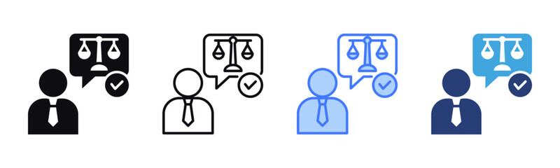 Poster - Legal Advice icon sheet multiple style collection