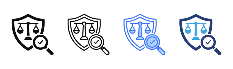 Poster - Compliance Checks icon sheet multiple style collection