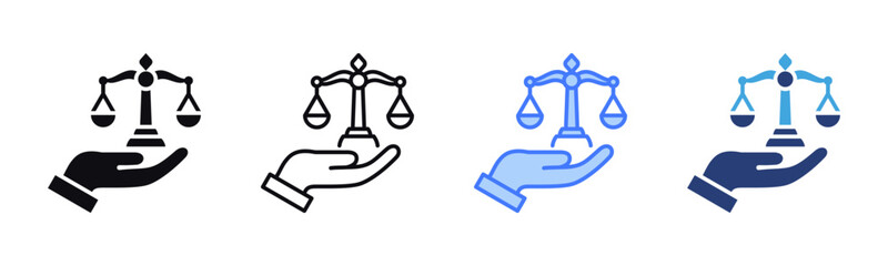 Poster - Legal Services icon sheet multiple style collection