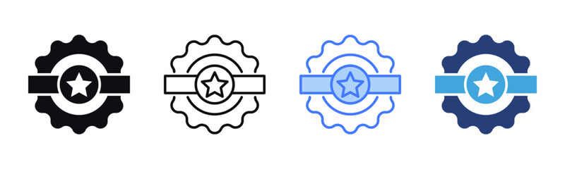 Poster - Trademark icon sheet multiple style collection