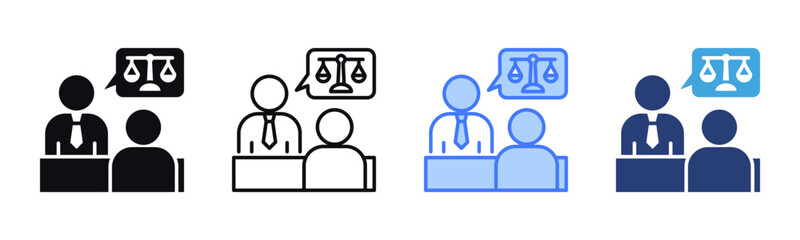 Poster - Counsel icon sheet multiple style collection