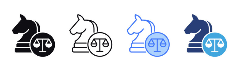 Poster - Strategy icon sheet multiple style collection
