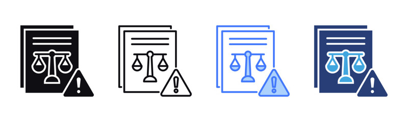 Poster - Notice icon sheet multiple style collection