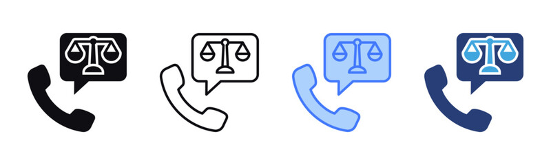 Poster - Hotline icon sheet multiple style collection