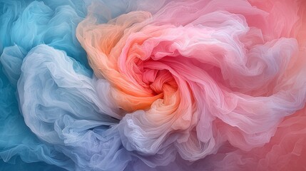 Poster - Abstract Pastel Swirl Fabric Texture Background