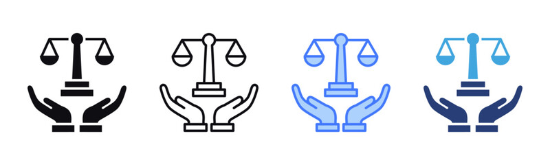 Poster - Legal Services icon sheet multiple style collection