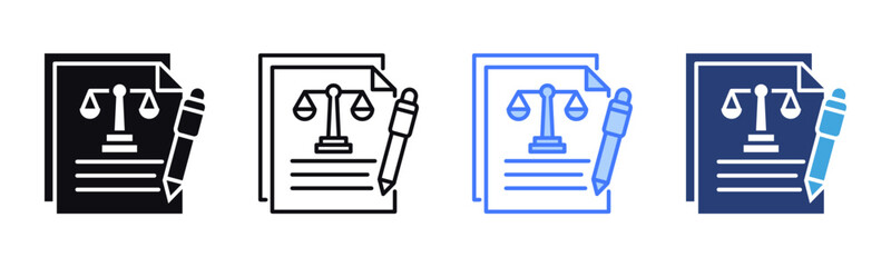 Poster - Essay icon sheet multiple style collection