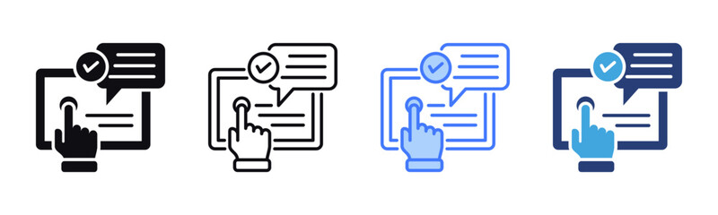 Poster - Self Service icon sheet multiple style collection