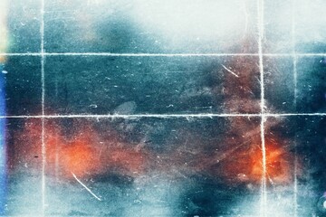 Poster - grunge film grain texture overlay effect, light leaks effect filter with film grain texture, distres