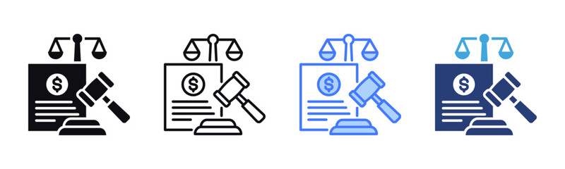 Poster - Valuation icon sheet multiple style collection