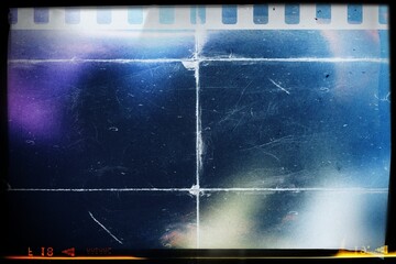 Poster - grunge film grain texture overlay effect, light leaks effect filter with film grain texture, distres