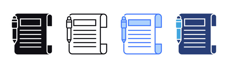 Poster - Article icon sheet multiple style collection
