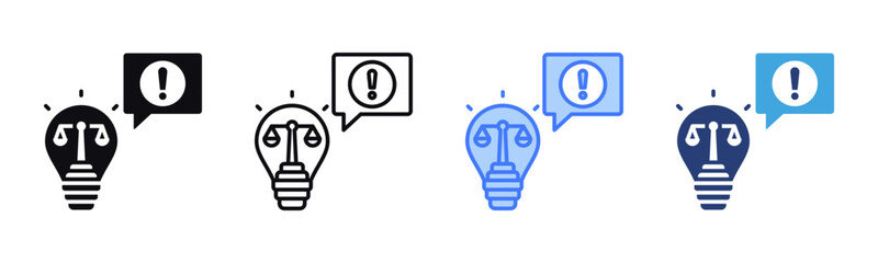 Poster - Advice icon sheet multiple style collection