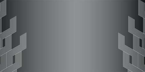 Poster - modern gray abstract hexagon geometric background for banner, web, and cover