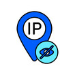 © fan_studio - Icon a hide IP, isolated against a clean background.