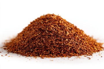 Aufkleber - Saffron threads arranged in a neat mound highlighting their vibrant orange-red color and unique texture for culinary use