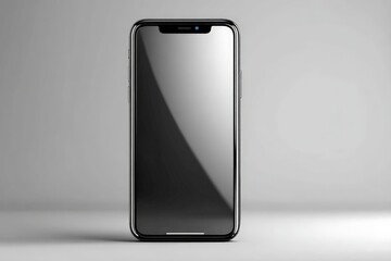 Aufkleber - Modern smartphone with sleek design against minimalistic background showcasing advanced technology features