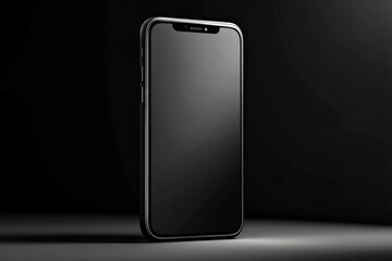 Aufkleber - Mobile device with a sleek design featured against a dark background showcasing modern technology