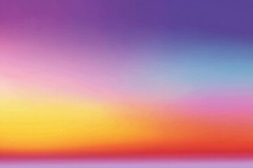 Poster - Stunning sunset over the horizon showcasing vibrant colors in the evening sky