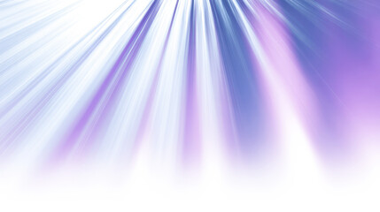 abstract purple blue light ray shining from top softly down isolated on white or transparent png