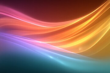 Poster - Colorful wave patterns create a captivating background for artistic design and digital projects