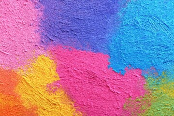 Aufkleber - Vibrant colors on textured surface showcase artistic expression in abstract design