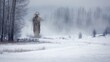 © Lavish - A figure stands in a snowy landscape of frosted trees.
