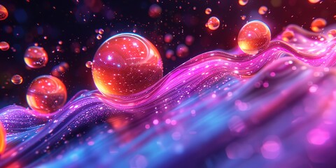 Wall Mural - Abstract 3d render, minimalistic background