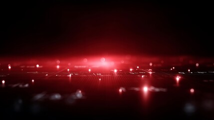 Aufkleber - Vibrant red light creates an ethereal atmosphere. This digital design showcases a modern and sleek abstract look. Perfect for technology and innovation themes. AI