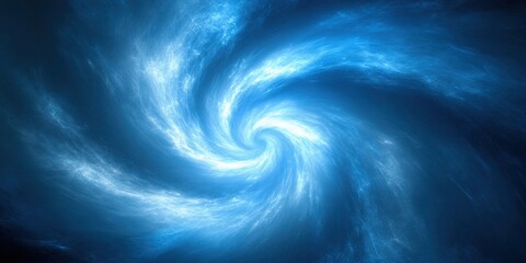 Wall Mural - Abstract blue swirl technology background