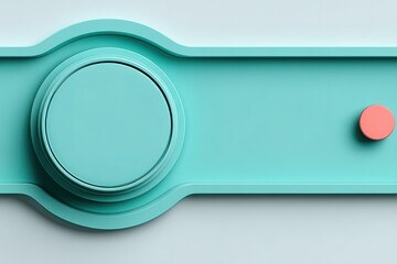 Poster - Shapes and colors create a vibrant composition in modern design elements