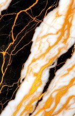 Wall Mural - Abstract black and white marble design with gold accents for elegant modern mobile wallpaper isolated background