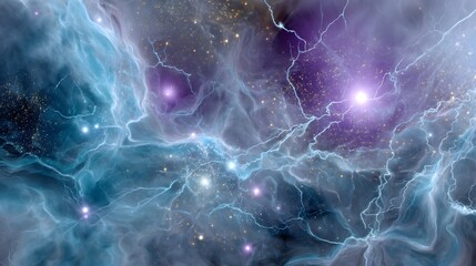 Poster - A vivid nebula filled with countless stars illustrating the wonders of the universe