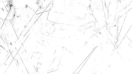 Poster - Black sketch overlay with distressed effect in vector. Subtle texture grain on white cement background. Perfect for rough surface and worn graphic styles.