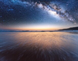 Wall Mural - stunning view of a galaxy filled with stars and cosmic beauty