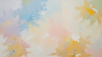 Wall Mural - pastel dreamscape: an abstract oil painting