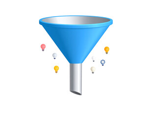 Poster - Filtering ideas, a funnel concept